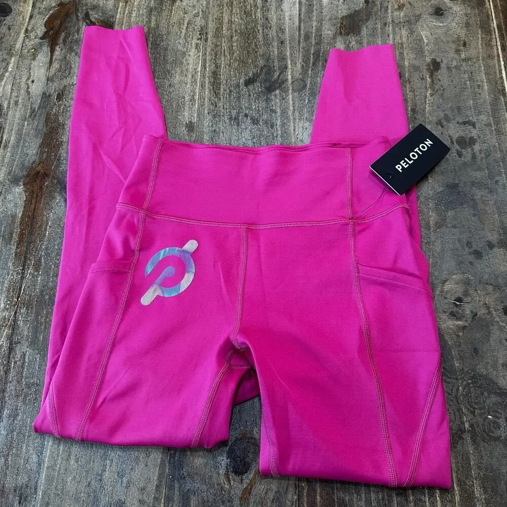 New Peloton Move Tulip Hem Legging sz S Pink Peloton Leggings